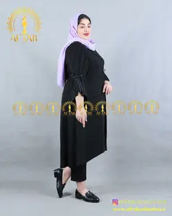 مانتو مجلسی بیزو آستین پاپیون سایزبزرگ 4213