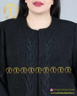 مانتو مجلسی بیزو آستین پاپیون سایزبزرگ 4213