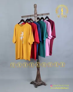 تیشرت چاپی درخت نخل سایزبزرگ 4245