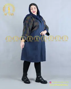 مانتو سوییت چهارخونه سایزبزرگ 4211