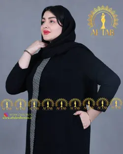 مانتو کریشه مجلسی خرجکار دار سایزبزرگ