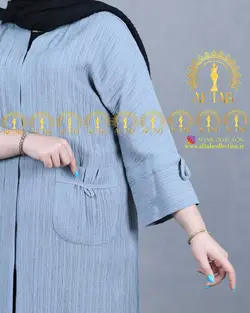 مانتو کراش جیب پاپیون سایزبزرگ