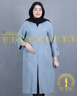 مانتو کراش جیب پاپیون سایزبزرگ