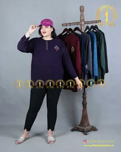 بلوز فون دار گلدوزی سایزبزرگ 4272