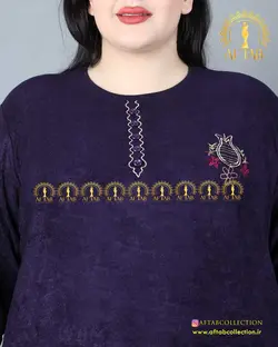 بلوز فون دار گلدوزی سایزبزرگ 4272