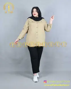 مانتو کتان کوتاه بهاره سایزبزرگ 4244