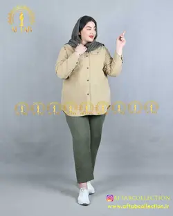 مانتو کتان کوتاه بهاره سایزبزرگ 4244