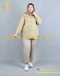 مانتو کتان کوتاه بهاره سایزبزرگ 4244