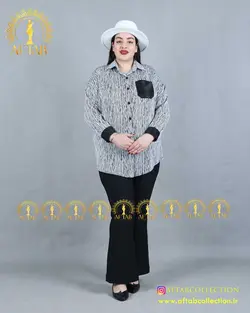 شومیز جیب شاین سایزبزرگ 4302