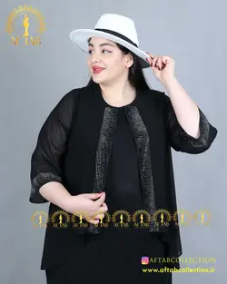 پیراهن زیر لمه نگینی سایزبزرگ 4329
