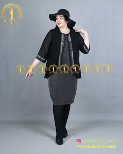 پیراهن زیر لمه نگینی سایزبزرگ 4329