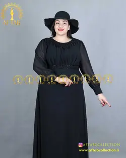 پیراهن مجلسی مدل آتشی سایزبزرگ 4330