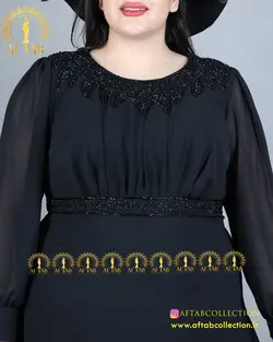 پیراهن مجلسی مدل آتشی سایزبزرگ 4330