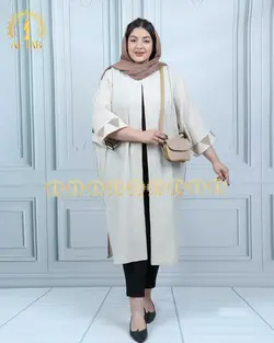 مانتو لنین شانتون مثلثی سایز بزرگ 4346