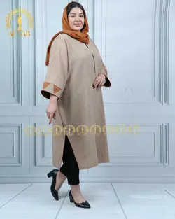 مانتو لنین شانتون مثلثی سایز بزرگ 4346