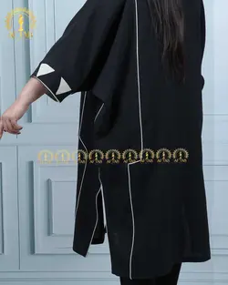 مانتو لنین شانتون مثلثی سایز بزرگ 4346