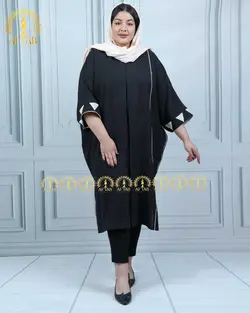 مانتو لنین شانتون مثلثی سایز بزرگ 4346