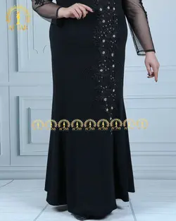 پیراهن مجلسی خرجکار گیپور سایزبزرگ 4367