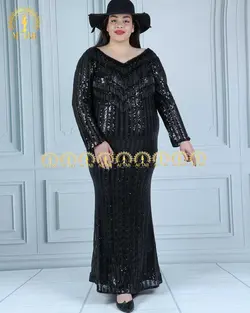 پیراهن مجلسی اتو بافی سایزبزرگ 4365