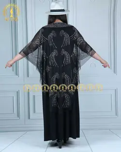 پیراهن مجلسی پانچ تور سنگی سایزبزرگ 4363