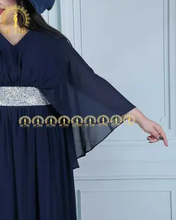 پیراهن مجلسی وسط سنگی ستاره سایزبزرگ 4368