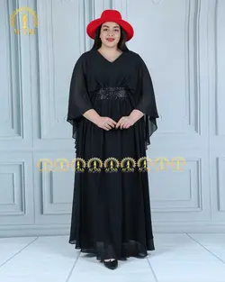 پیراهن مجلسی وسط سنگی ستاره سایزبزرگ 4368