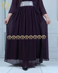 پیراهن مجلسی وسط سنگی ستاره سایزبزرگ 4368