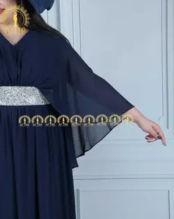 پیراهن مجلسی وسط سنگی ستاره سایزبزرگ 4368