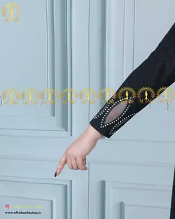 پیراهن تمام لمه یقه تور سایزبزرگ 4364