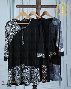 تونیک راحتی چپ و راستی سایزبزرگ 4435