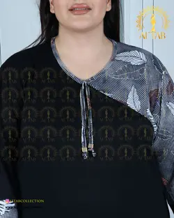 تونیک راحتی چپ و راستی سایزبزرگ 4435