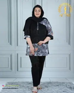 تونیک راحتی چپ و راستی سایزبزرگ 4435