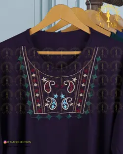 تونیک راحتی بته جقه سایزبزرگ 4452