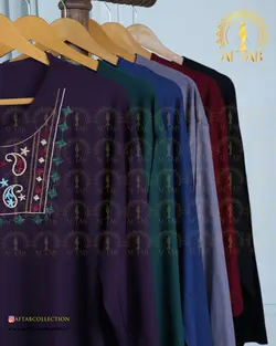 تونیک راحتی بته جقه سایزبزرگ 4452