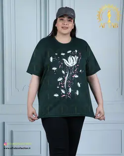 تیشرت راحتی لاله سایزبزرگ 4463