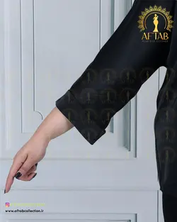 شومیز ساتن تک دکمه سایزبزرگ 4371
