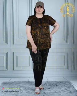 ست تیشرت شلوار ستاره ای سایزبزرگ