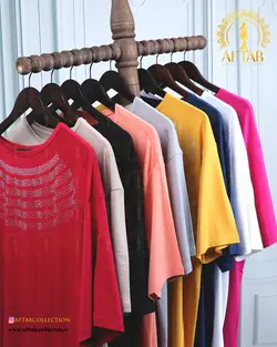 تیشرت نگین سطری سایزبزرگ 4497