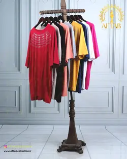 تیشرت نگین سطری سایزبزرگ 4497