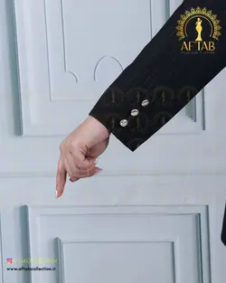 مانتو مازراتی لمه جفت دکمه سایزبزرگ 4422
