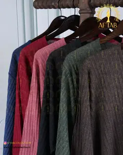 ست بلوز شلوار میله ای سایزبزرگ 4434