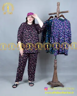 ست راحتی طرحدار سایزبزرگ 4541