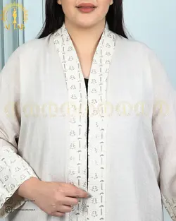مانتو سجاف سوزندوزی سایزبزرگ 4529