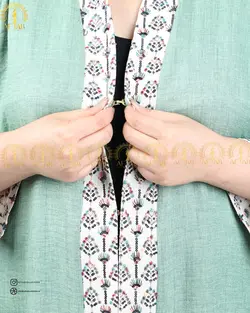 مانتو سجاف سوزندوزی سایزبزرگ 4529