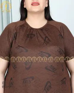 ست راحتی نایک یقه چیندار سایزبزرگ 4442