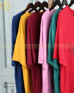 تیشرت راحتی گل شیپوری سایزبزرگ 4453
