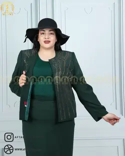 کت و دامن مجلسی سنگدوزی سایزبزرگ 45825