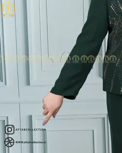 کت و دامن مجلسی سنگدوزی سایزبزرگ 45825