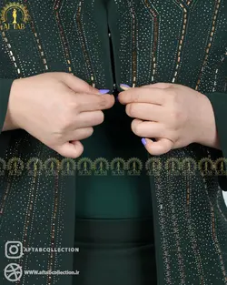 کت و دامن مجلسی سنگدوزی سایزبزرگ 45825