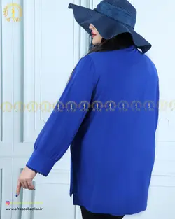 شومیز مجلسی جلو گیپور سایزبزرگ 4651